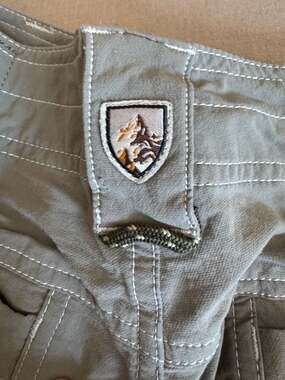 KÜHL Renegade Men's Hiking Shorts Size 32 Gray/green/khaki Nylon Spandex Blend